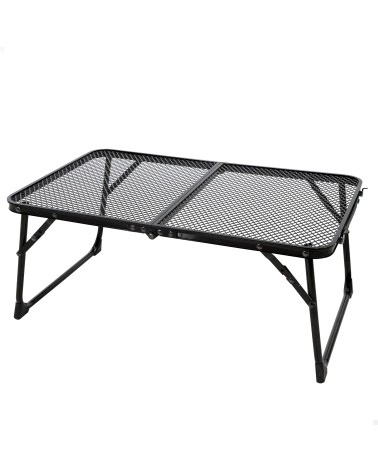 Mesa Baja Plegable Ligera Camping, 60 x 40 x 25 cm, Topes antivuelco, Resistente Altas temperaturas, Soporta 20 kg