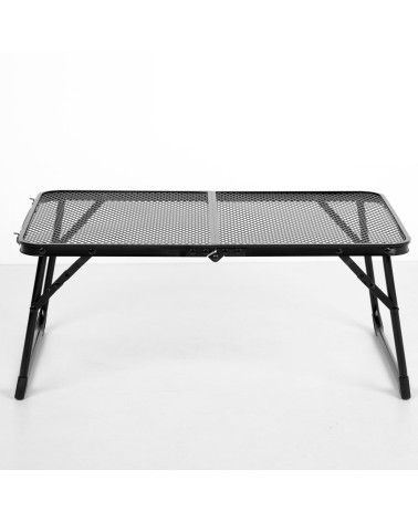 Mesa Baja Plegable Ligera Camping, 60 x 40 x 25 cm, Topes antivuelco, Resistente Altas temperaturas, Soporta 20 kg