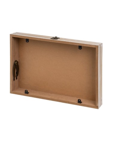 Tapa contador de luz o cubrecontador electricos de madera Home marron de 46x6x32 cm