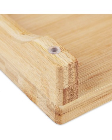 Cubre vitrocerámica madera, Juego de 2 tablas de cortar Bambú nórdica de 56x54x4 cm